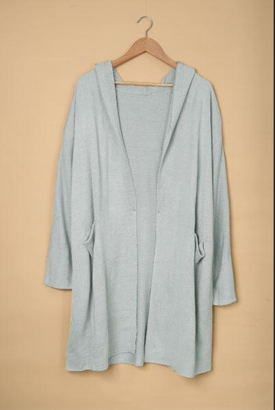 Open Front Hooded Sweater Cardigan Stay Warm in Style