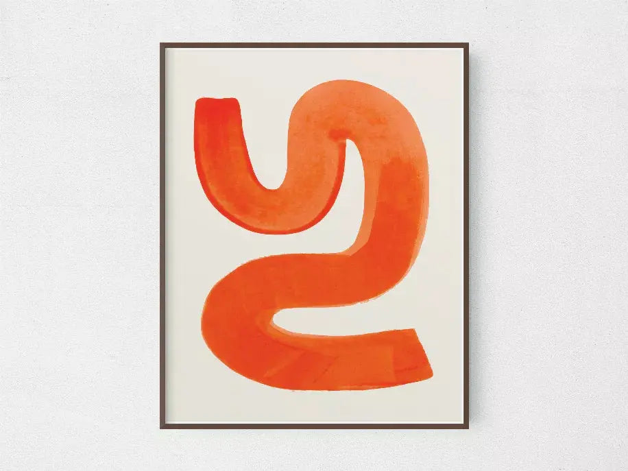 Orange Shrug The Crafted Prints