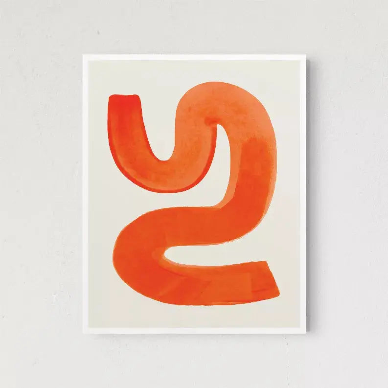 Orange Shrug The Crafted Prints