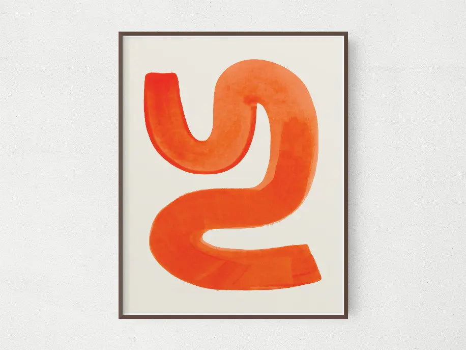 Orange Shrug The Crafted Prints