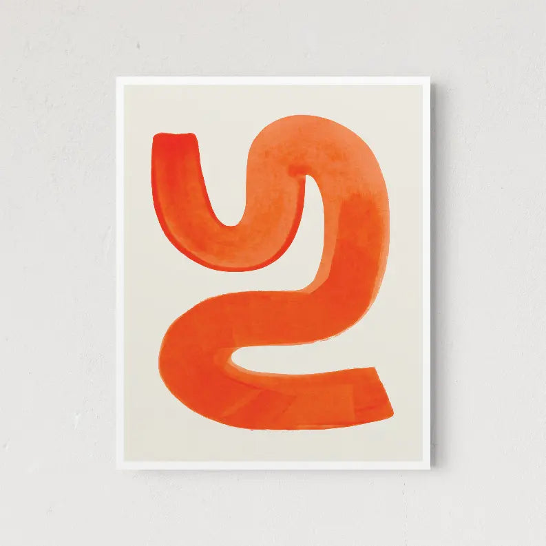 Orange Shrug The Crafted Prints