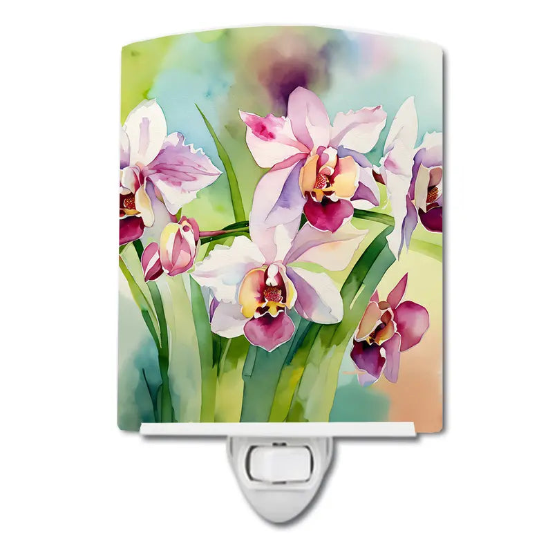 Orchids Ceramic Night Light Caroline's Treasures