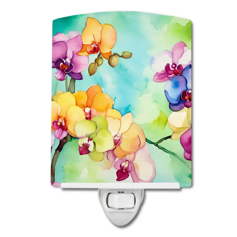 Orchids Ceramic Night Light Caroline's Treasures