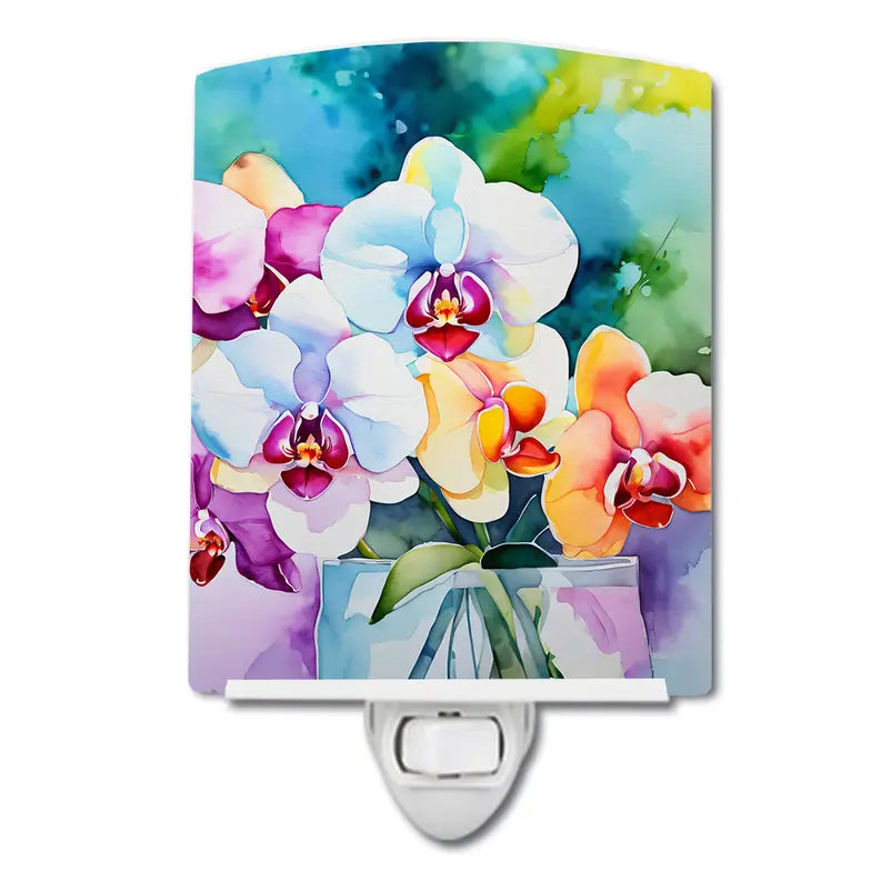 Orchids Ceramic Night Light Caroline's Treasures