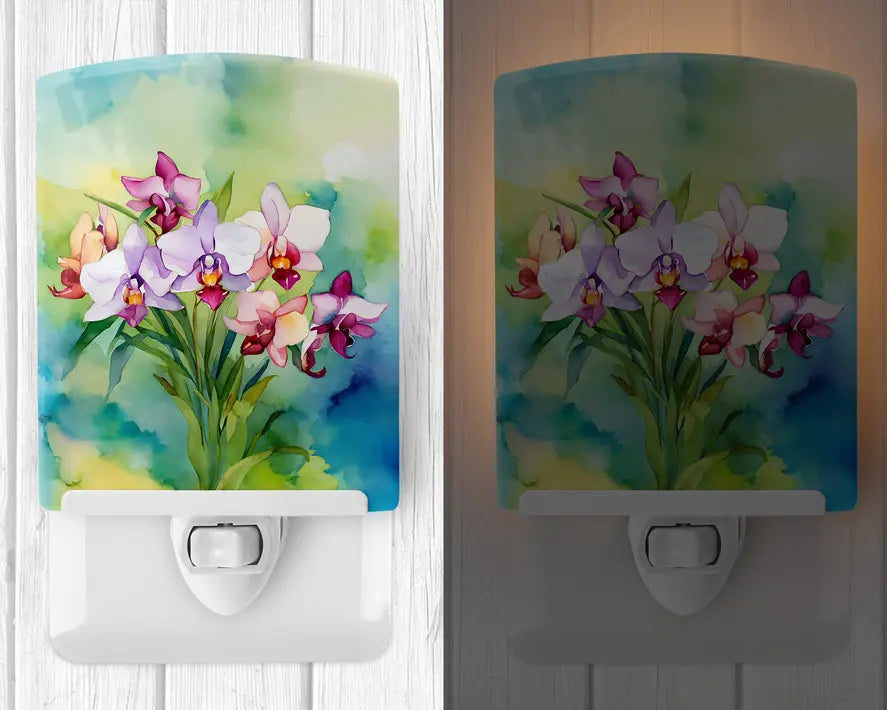 Orchids Ceramic Night Light Caroline's Treasures