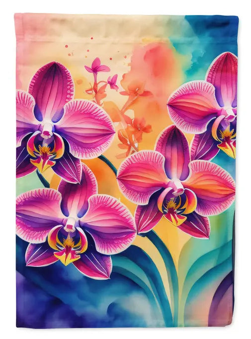 Orchids in Color Garden Flag Caroline's Treasures