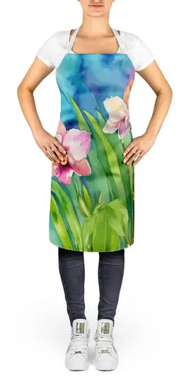 Orchids in Watercolor Apron Caroline's Treasures