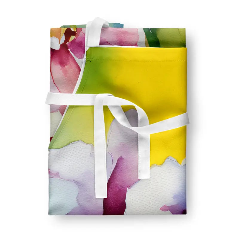 Orchids in Watercolor Apron Caroline's Treasures