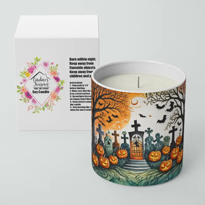 Orcs Spooky Halloween Decorative Soy Candle Caroline's Treasures