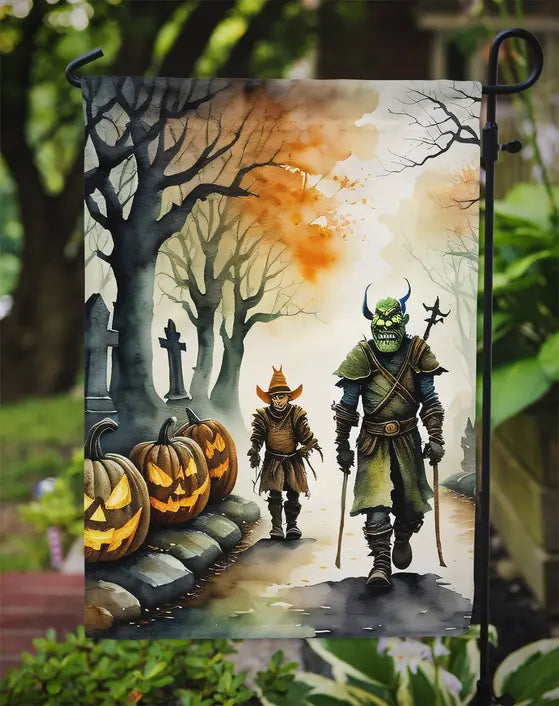 Orcs Spooky Halloween Garden Flag Caroline's Treasures