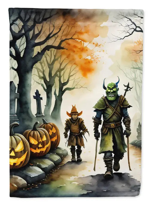 Orcs Spooky Halloween Garden Flag Caroline's Treasures