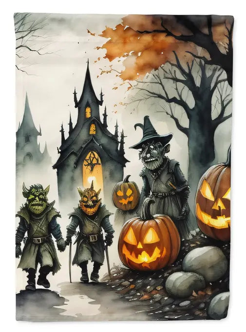 Orcs Spooky Halloween Garden Flag Caroline's Treasures