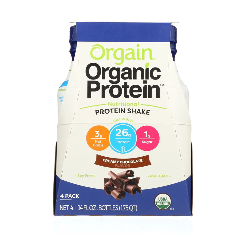 Orgain Creamy Chocolate Nutritional Protein Shake - Case Of 12 - 14 Fz Orgain