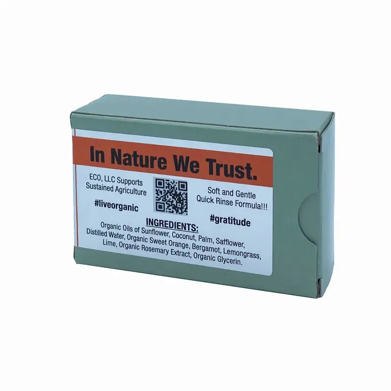 Organic Body Bar Soap, Ojai Orange 3 pack Earth Cream Organics