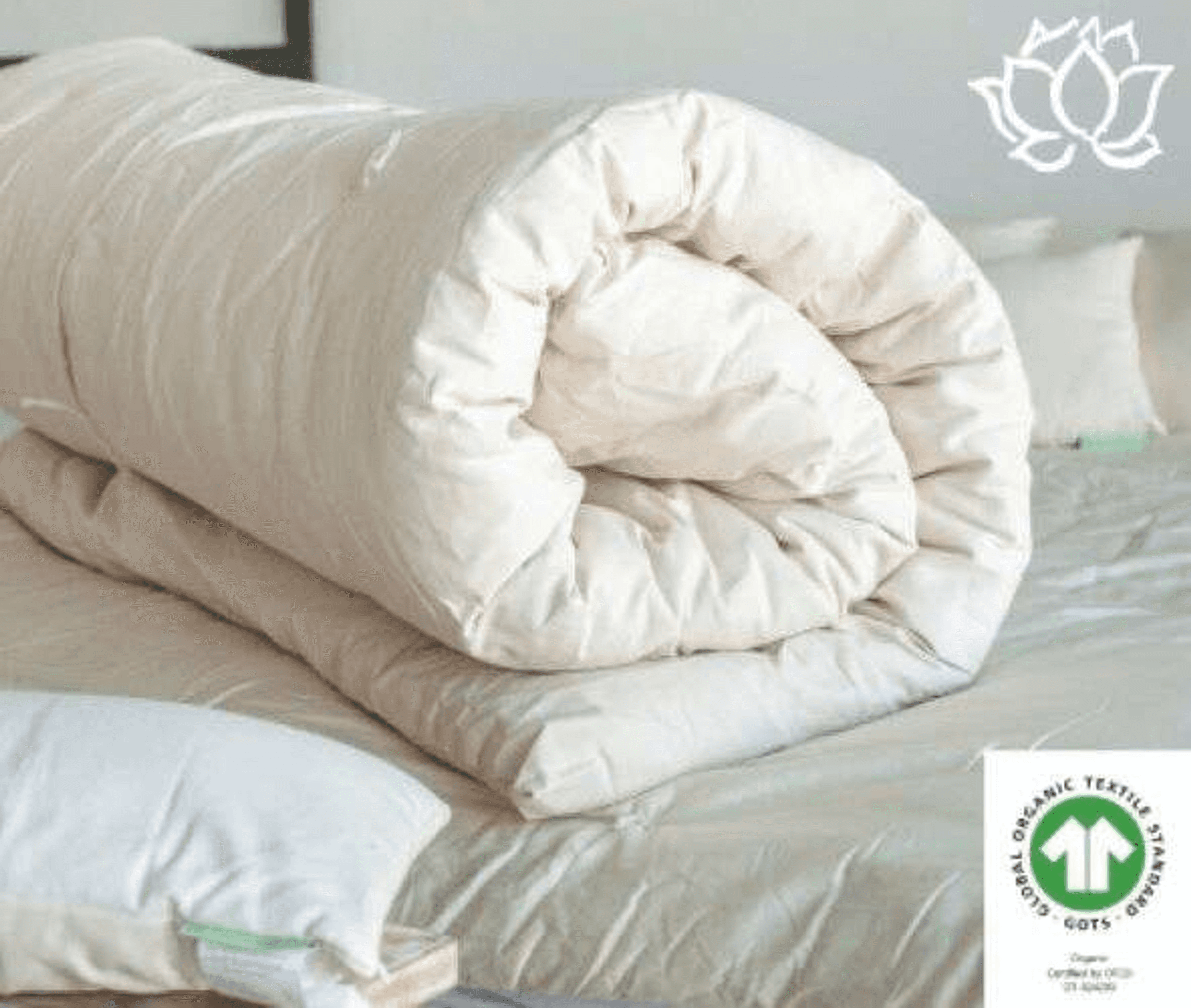 Organic Cotton Topper White Lotus Home