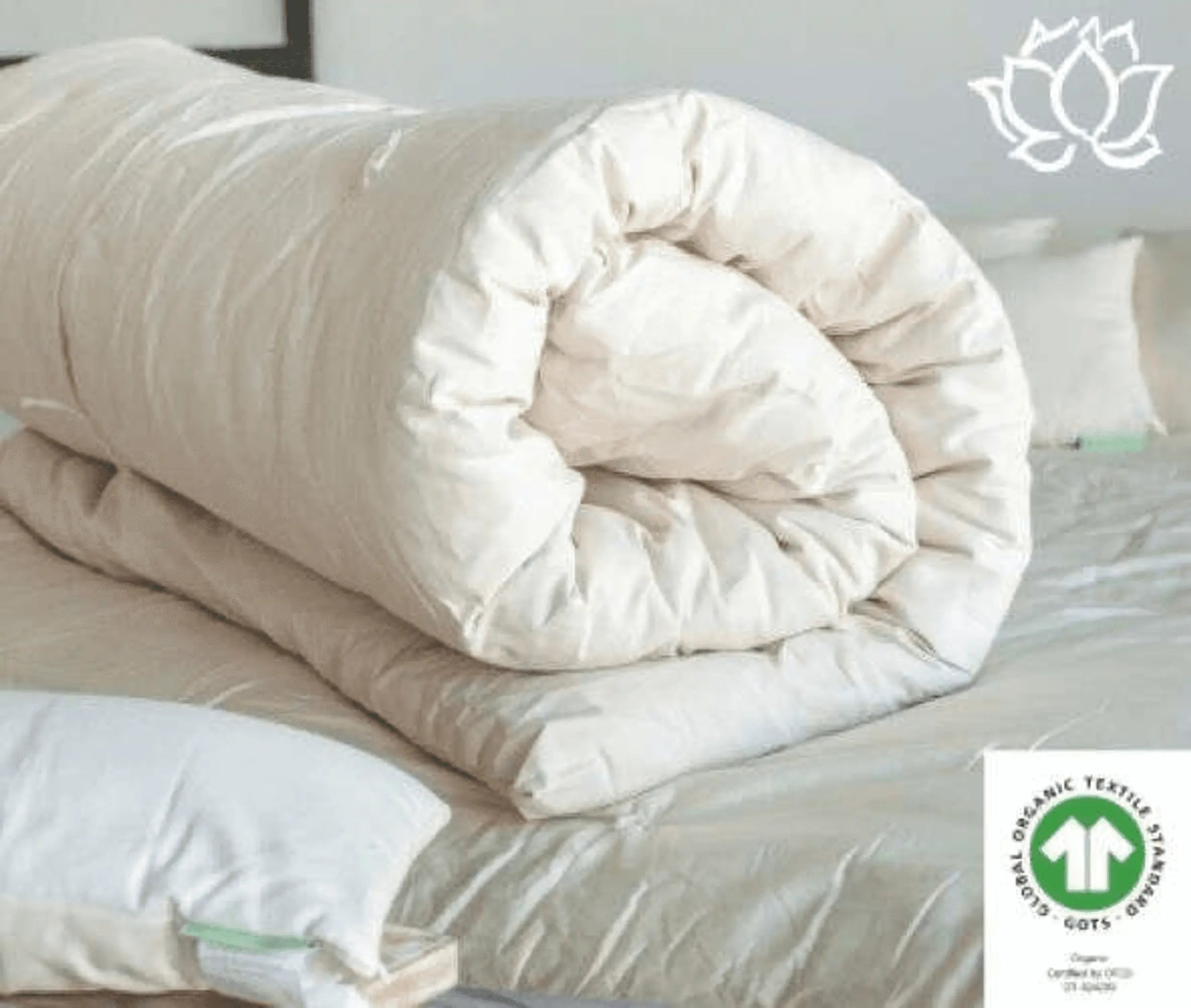 Organic Cotton Topper White Lotus Home