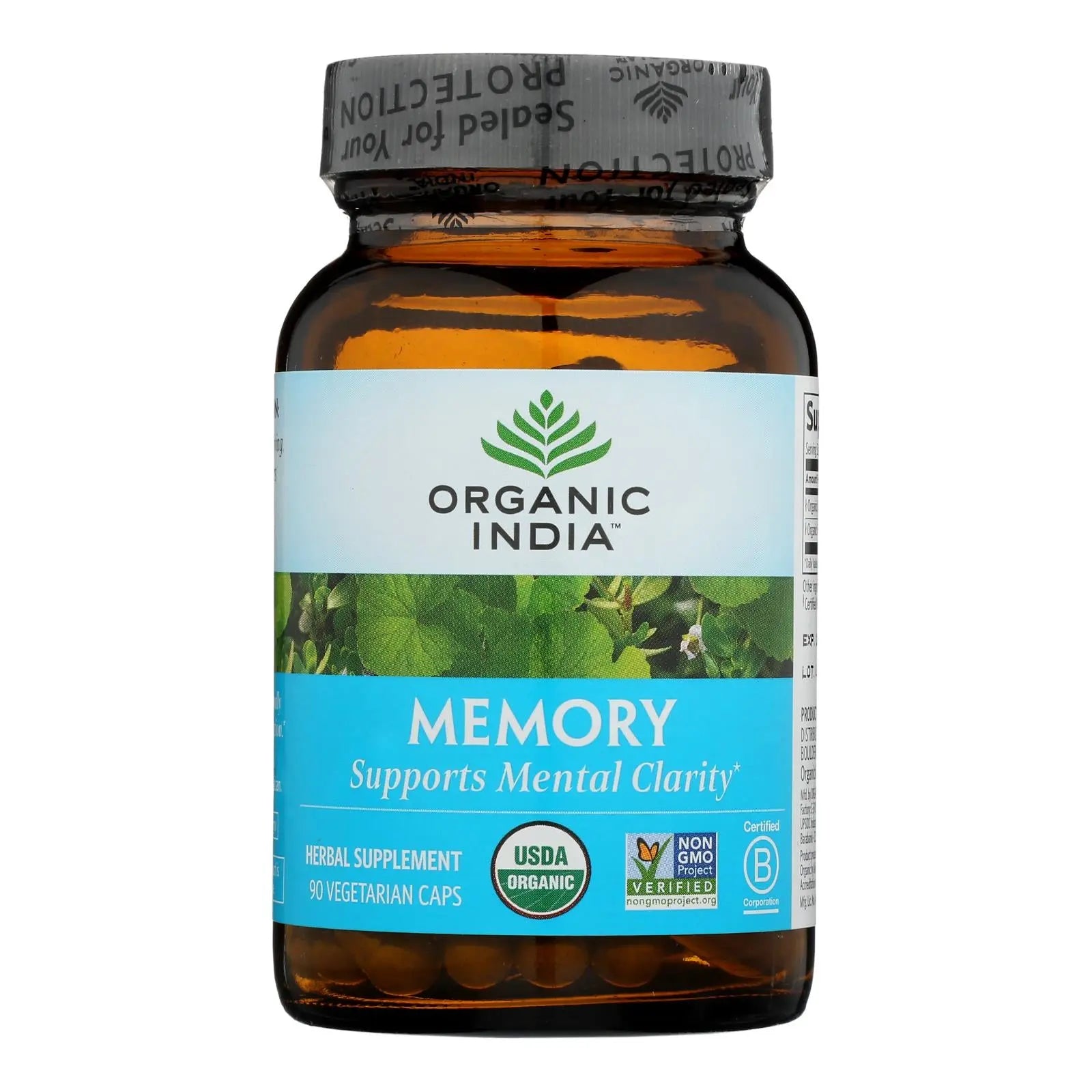 Organic India Memory Supplement, Mental Clarity  - 1 Each - 90 Vcap Organic India