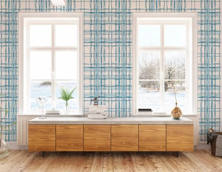 Organic Vinyl Canvas Peel & Stick Wallpaper Panel SBC-LTD