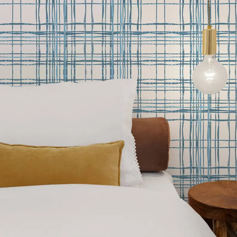 Organic Vinyl Canvas Peel & Stick Wallpaper Panel SBC-LTD