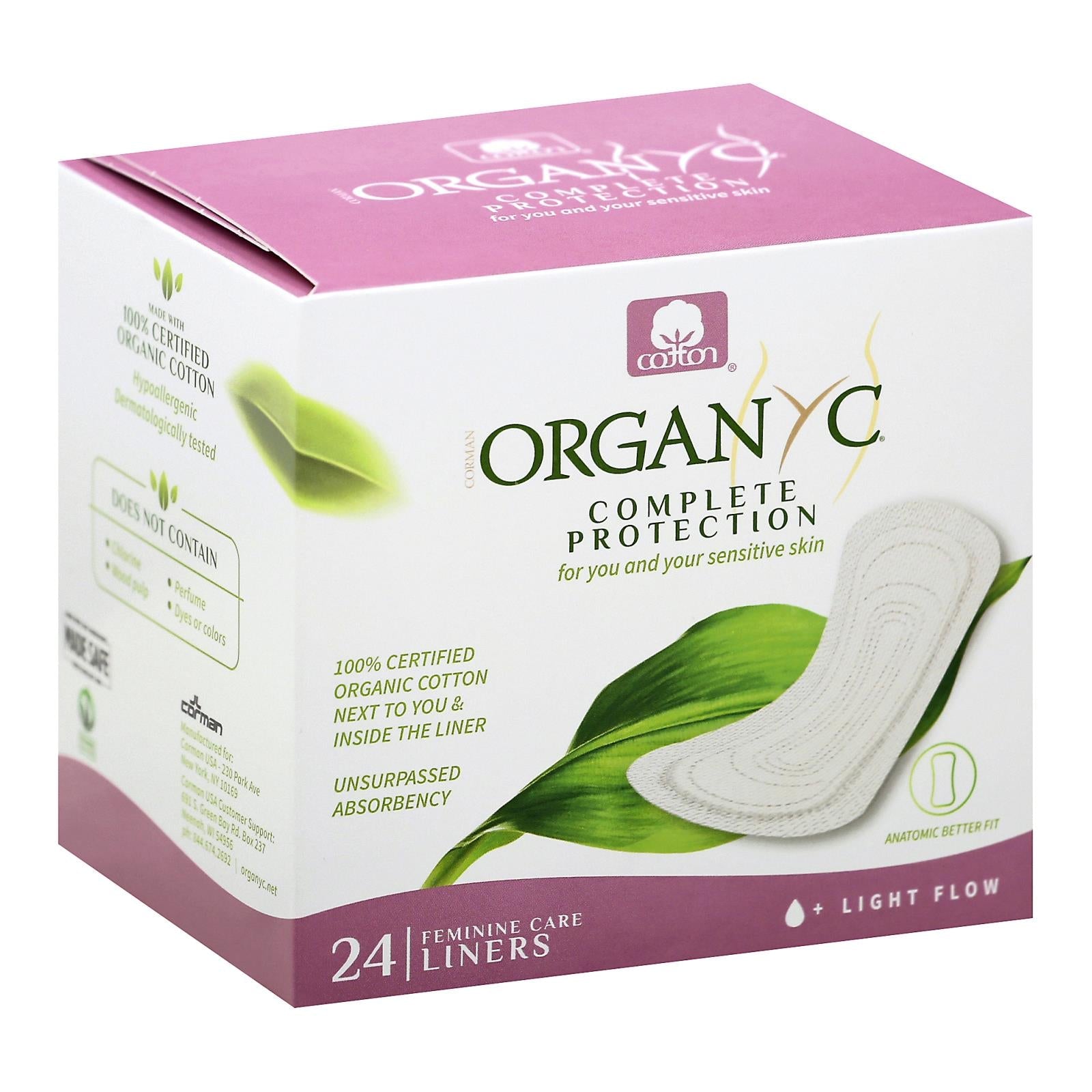 Organyc - Panty Liners Ctn Folded - 1 Each - 24 Ct - GreatEagleInc