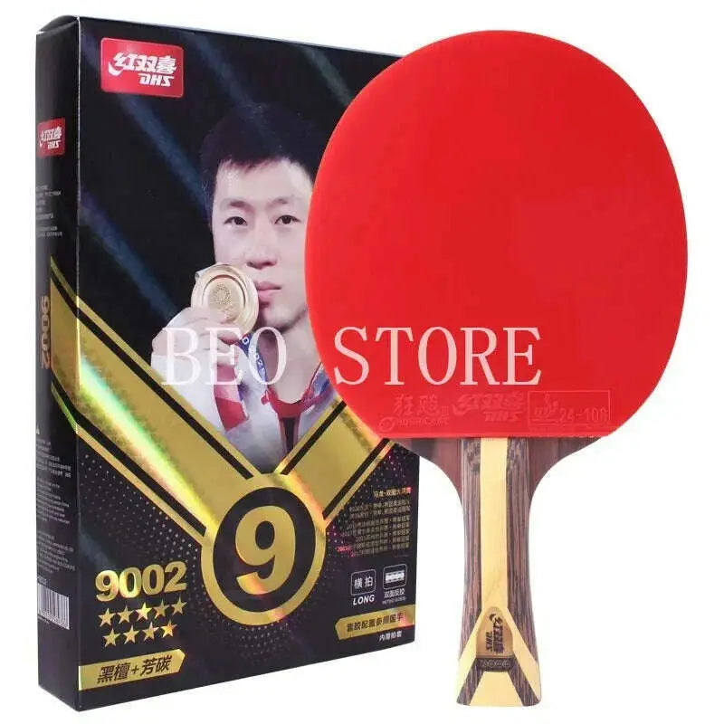 Original-DHS-9-Star-Table-Tennis-Racket-Professional-5-Wood-2-ALC-Offensive-Ping-Pong-Racket-with-Hurricane-Sticky-Rubber-FreeDropship-335301517