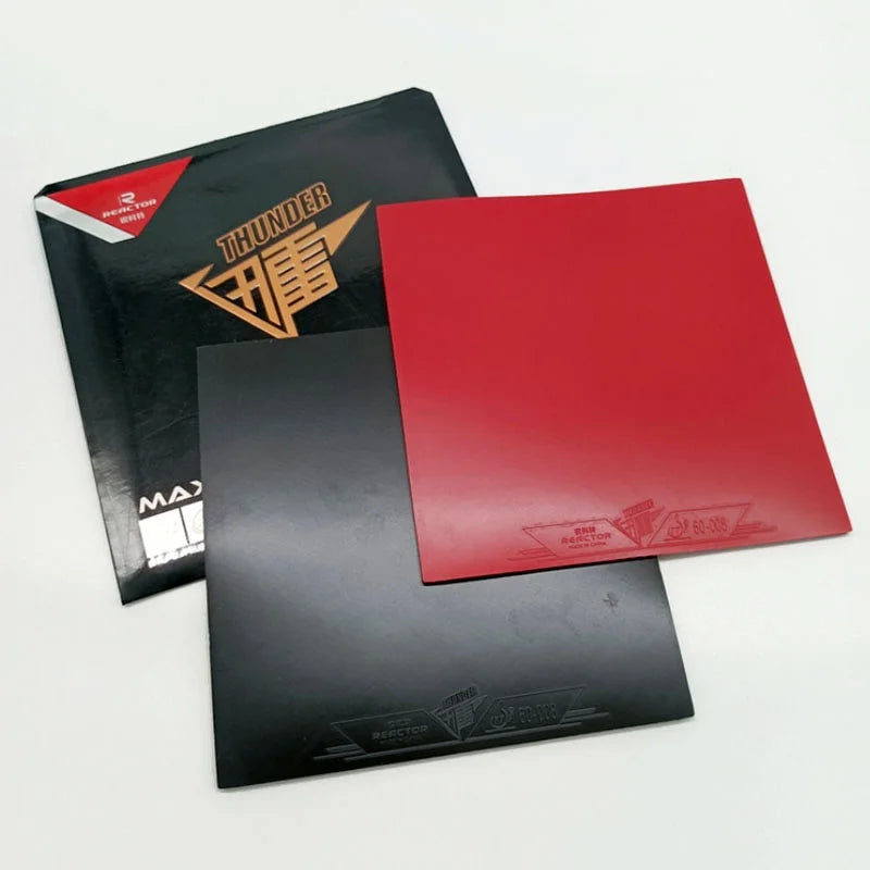 Original Reactor THUNDER Table Tennis Rubber Forehand Offensive Ping Pong Sponge with ITTF Approved Medium Hard GreatEagleInc