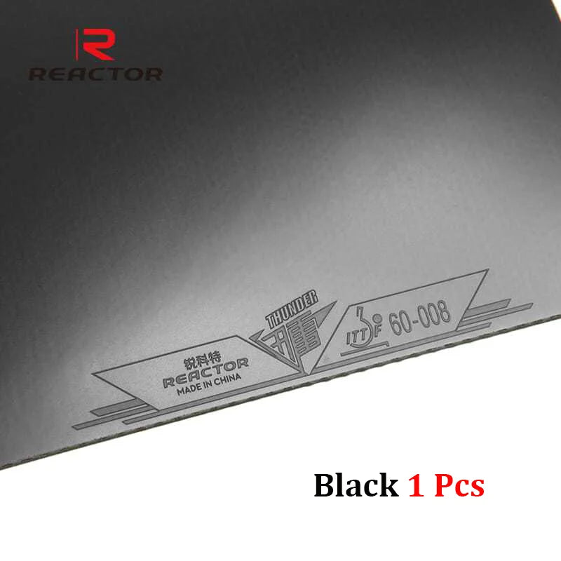 Original Reactor THUNDER Table Tennis Rubber Forehand Offensive Ping Pong Sponge with ITTF Approved Medium Hard GreatEagleInc