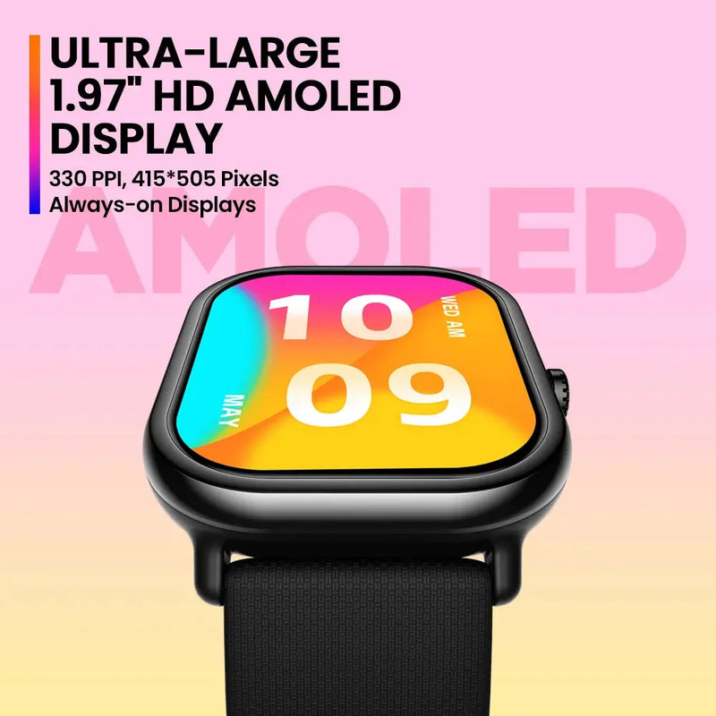 Original Zeblaze GTS 3 Pro Smartwatch 1.97" AMOLED HD Display HiFi Voice Calling SpO2 Health Monitor Sport Smart Watch Men Women GreatEagleInc