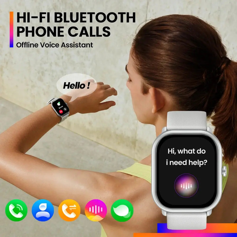 Original Zeblaze GTS 3 Pro Smartwatch 1.97" AMOLED HD Display HiFi Voice Calling SpO2 Health Monitor Sport Smart Watch Men Women GreatEagleInc