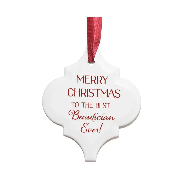 Ornament Merry Christmas Best Beautician Dicksons Inc