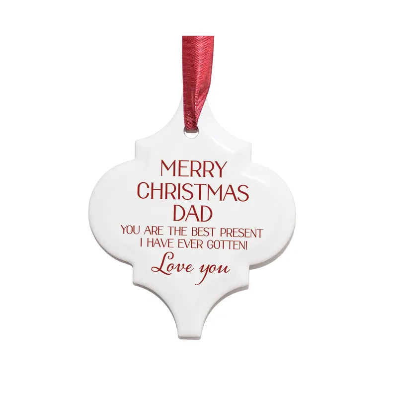Ornament Merry Christmasdadbest Present Dicksons Inc