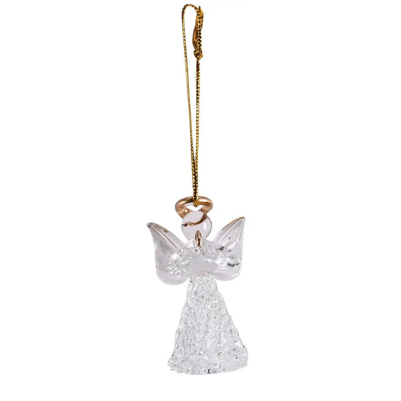 Ornament Praying Angel Glass 3H Dicksons Inc