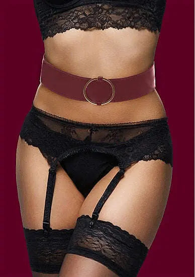 Ouch-Halo-Waist-Belt-L-xl-Burgundy-SHOTS-AMERICA-335379438