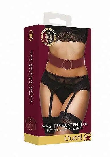 Ouch-Halo-Waist-Belt-L-xl-Burgundy-SHOTS-AMERICA-335379612