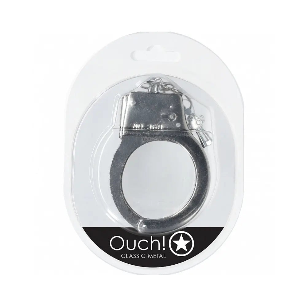 Ouch! Classic Metal Handcuffs Silver Shots