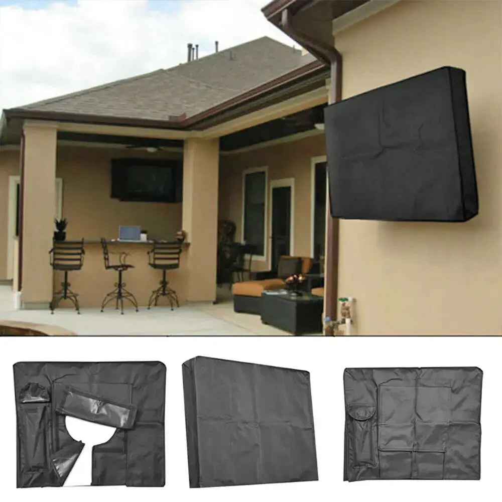 Outdoor-Black-LCD-LED-TV-Cover-Waterproof-Television-Dust-proof-Microfiber-Cloth-LED-Screen-Weatherproof-Universal-Protector-GreatEagleInc-334222449