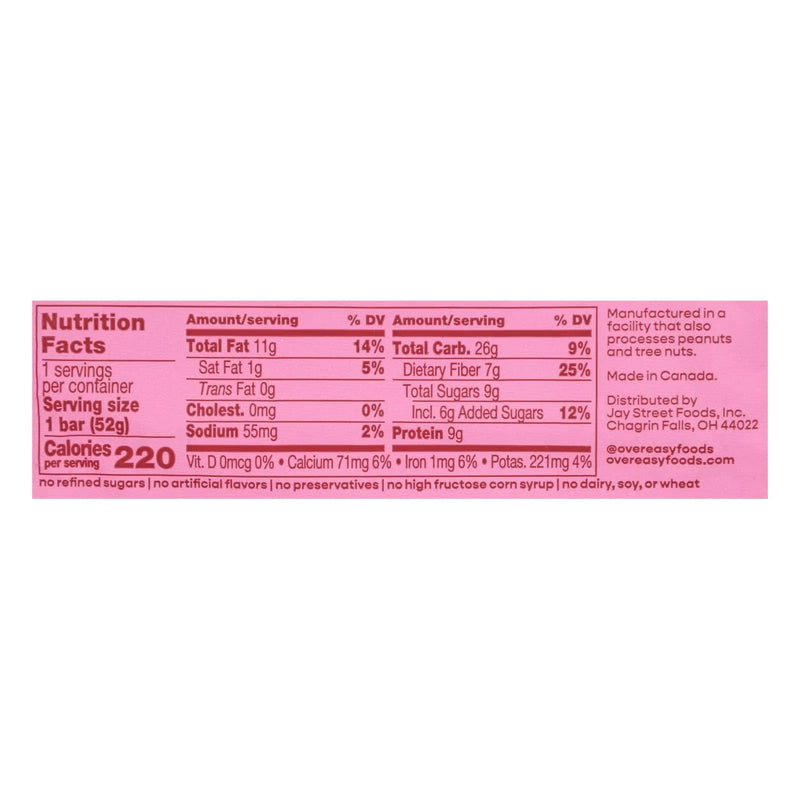 Over Easy - Breakfast Bar Apple Cinnamn - Case Of 12-1.8 Oz Over Easy
