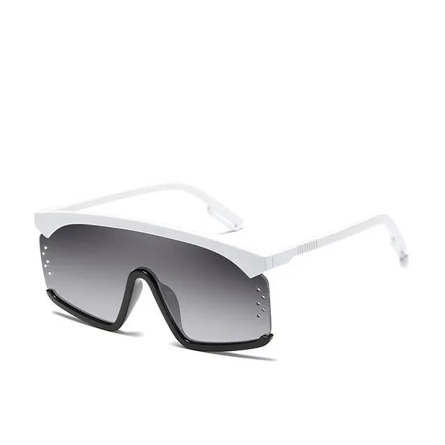 Oversized Shield Style Gradient Sunglasses Cocus Pocus