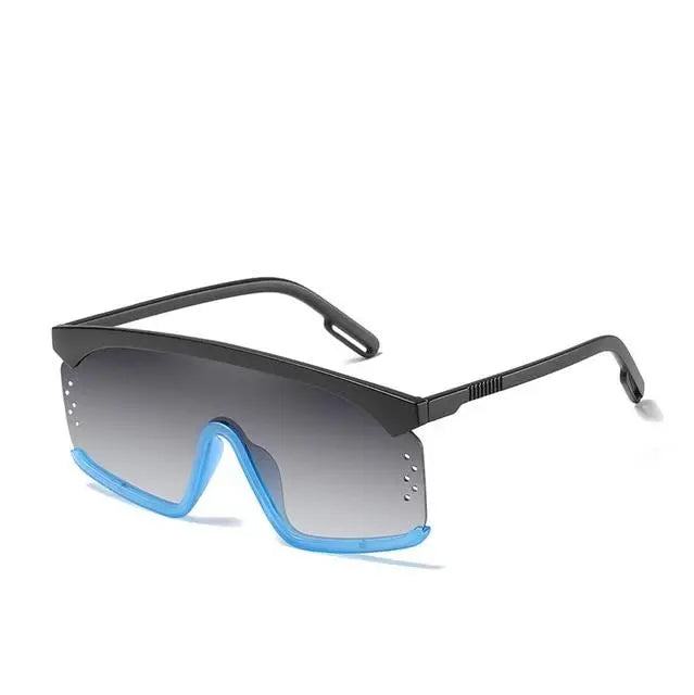 Oversized Shield Style Gradient Sunglasses Cocus Pocus