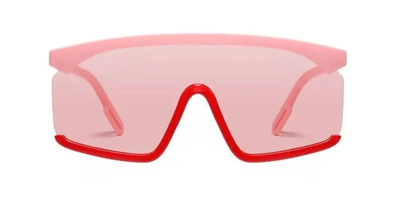Oversized Shield Style Gradient Sunglasses Cocus Pocus