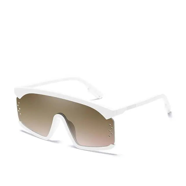 Oversized Shield Style Gradient Sunglasses Cocus Pocus