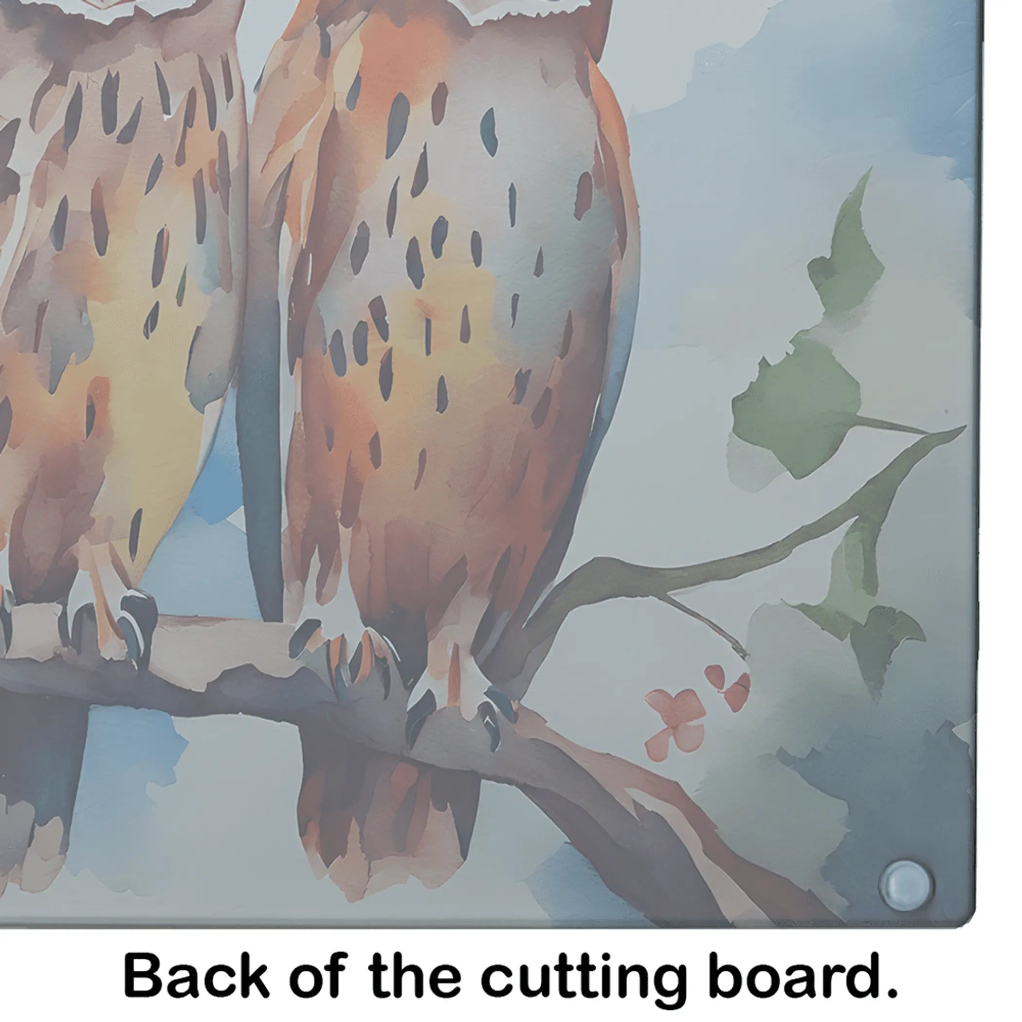 Owls Glass Cutting Board Caroline's Treasures