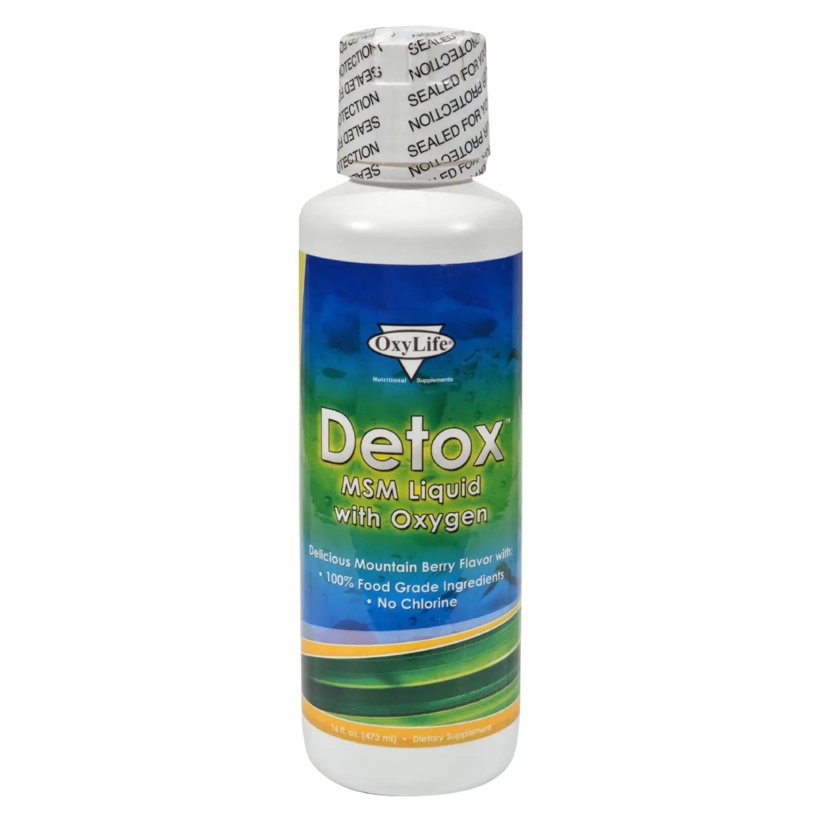 Oxylife Detox Msm Liquid With Oxygen - 16 Fl Oz Oxylife Products