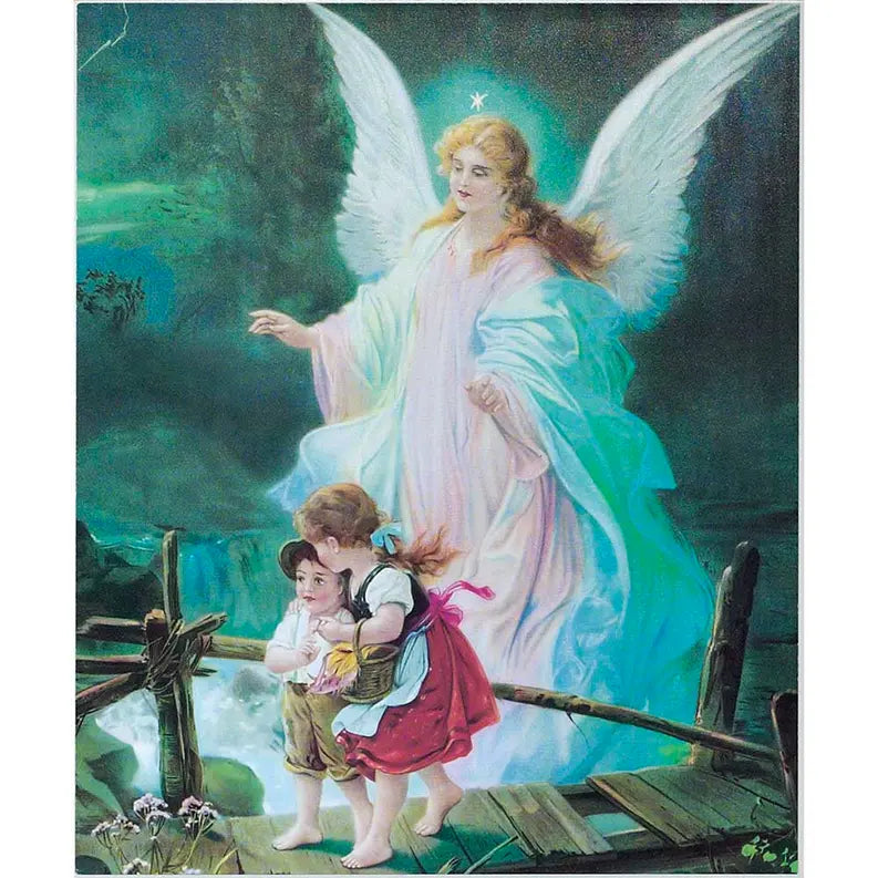 PLQ WALL GUARDIAN ANGEL MDF 10X12 Dicksons Inc
