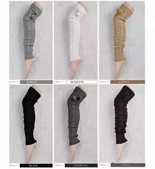 POMPOM LOVE Adorable Knee High Socks Vista Shops
