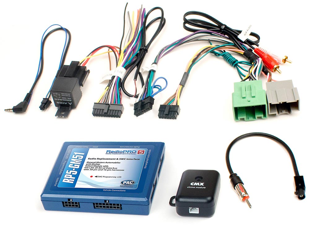 Pac Onstar Radio Replacement Interface/steering Wheel Control For '14-'19 Chevrolet/gm Vehicles PAC