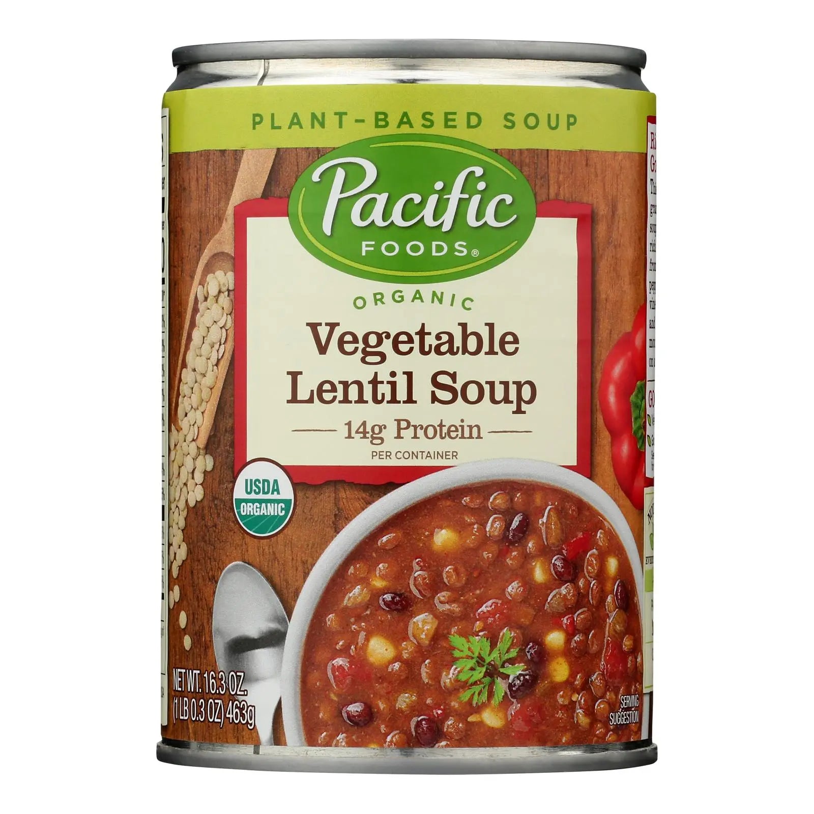 Pacific Foods - Soup Vegetable Lentil - Case Of 12-16.3 Oz Pacific Foods