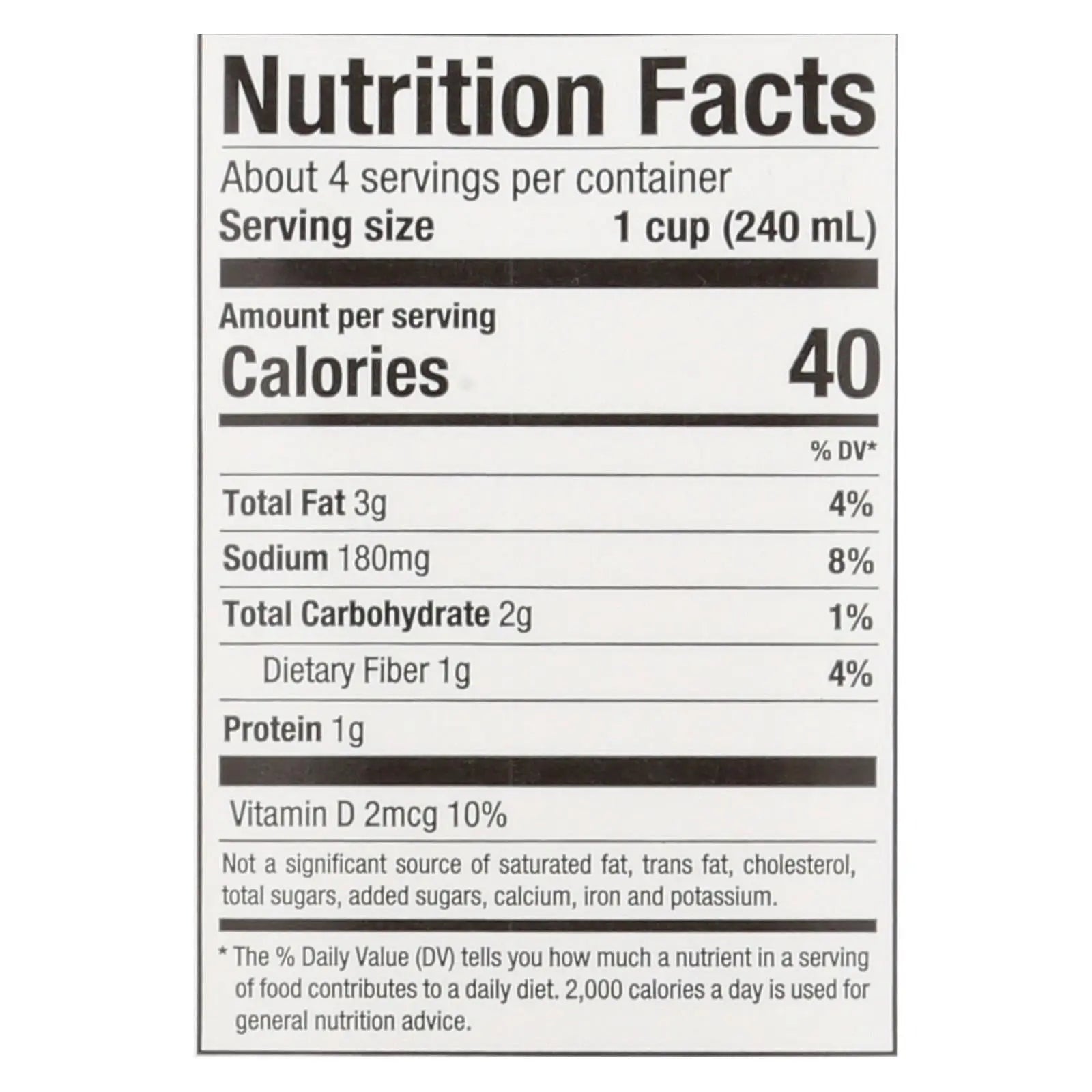Pacific Natural Foods Almond Original - Unsweetened - Case Of 12 - 32 Fl Oz. Pacific Natural Foods