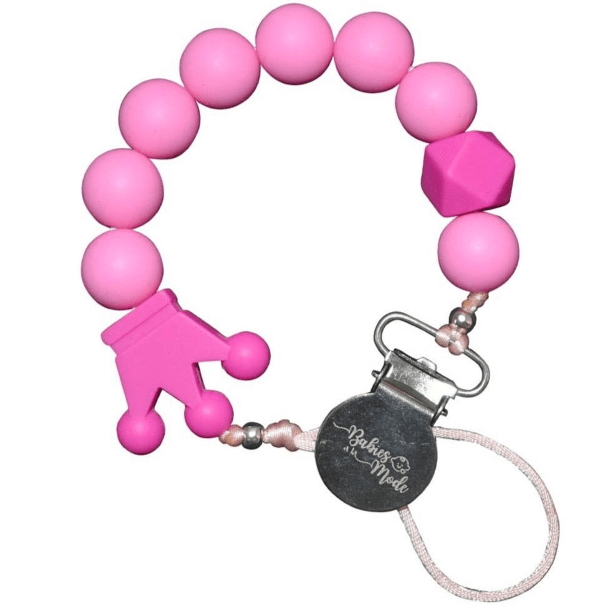 Pacifier Clip Babies a la Mode