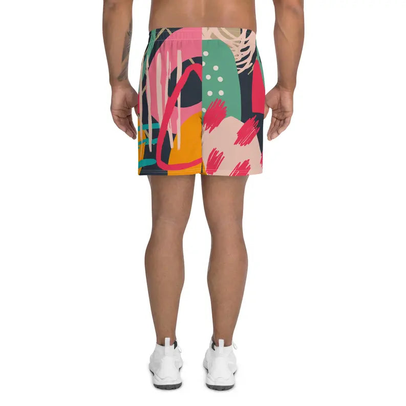 Paint Brush Colours Men's Athletic Shorts Adirelounge